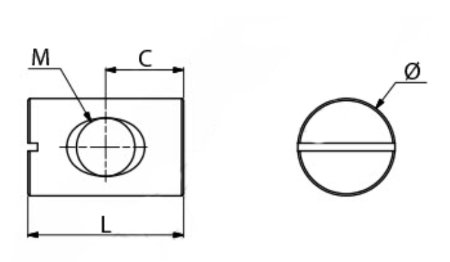 Bolt M8x110 mm + tværbøsning M8xØ12x20 mm, elgalvaniseret